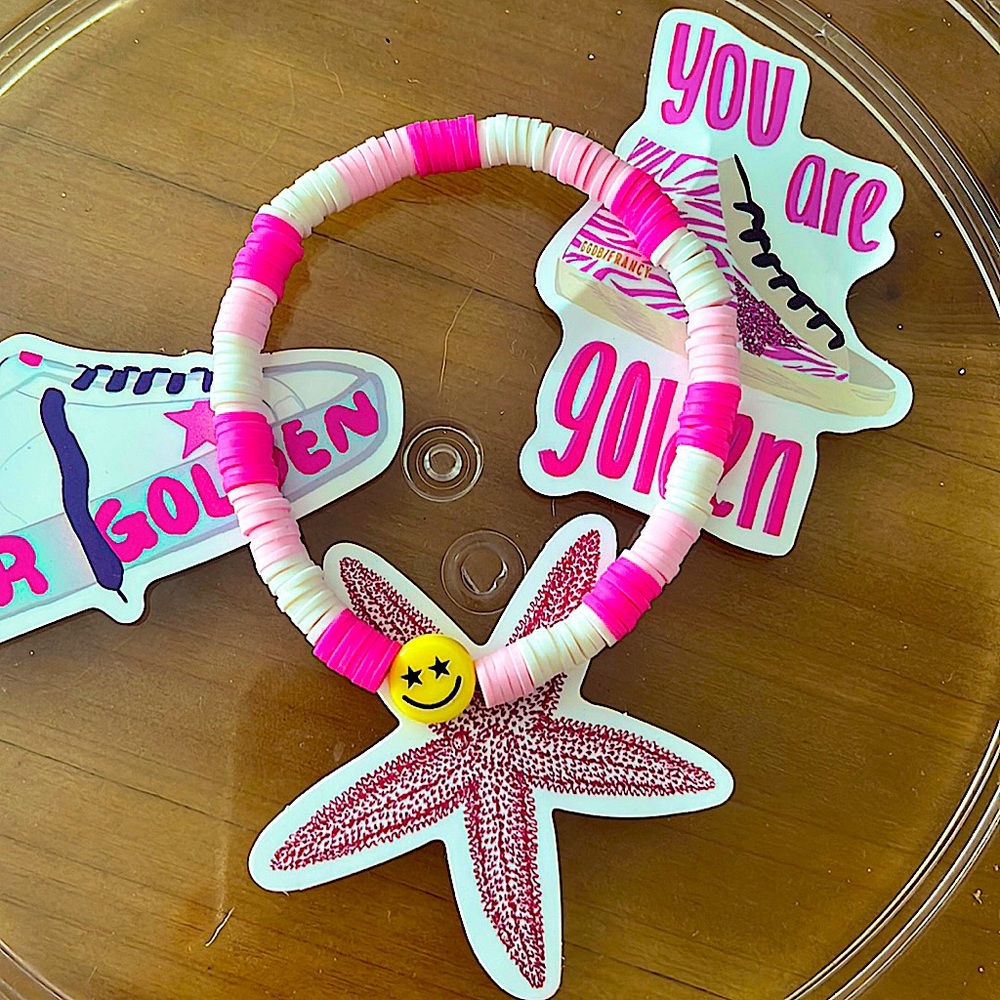 preppy set of 4 bracelets